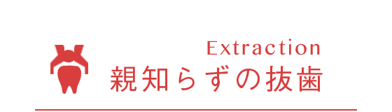 Extraction 親知らずの抜歯